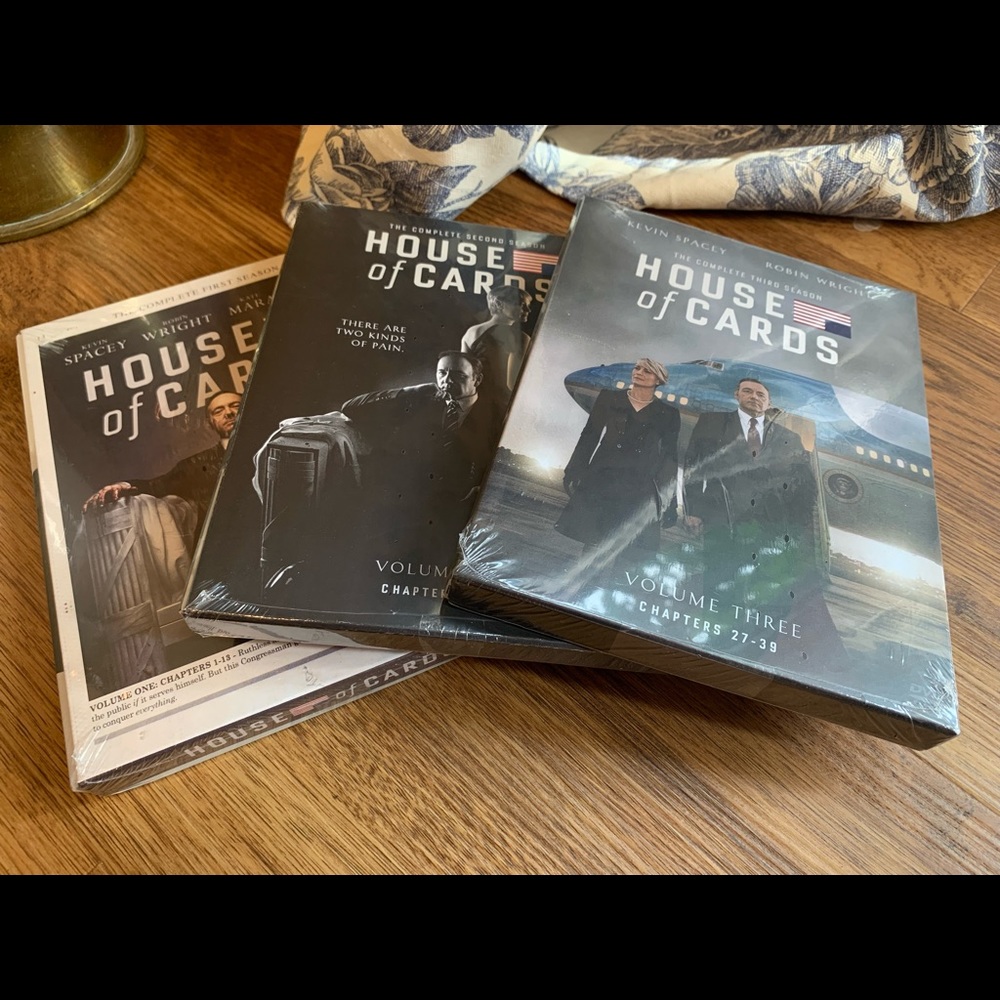 ⭐️’House of Cards’ DVD 1, 2, 3 Complete Seasons DVD